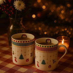 Noel Christmas Mug - Set of 1 (Red)