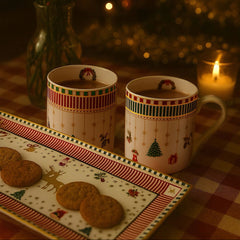 Noel Christmas Tray - Set of 1