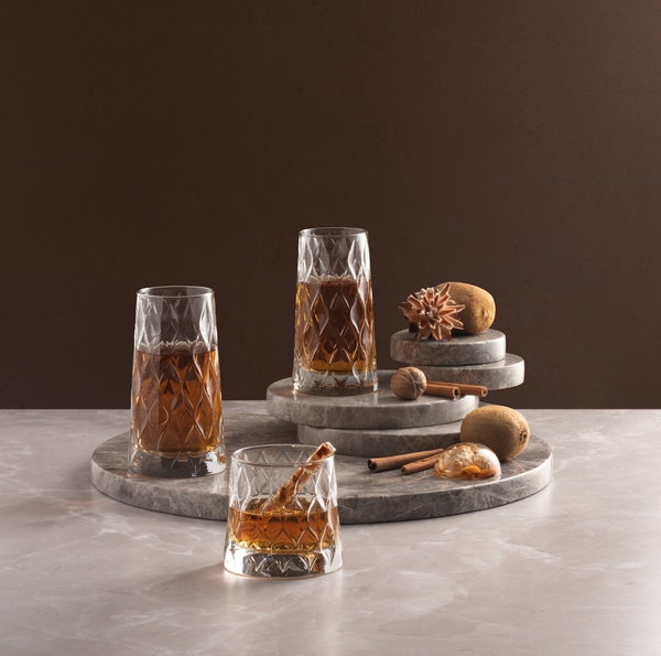 Leafy Hiball Glass 450 ml - Pack of 6