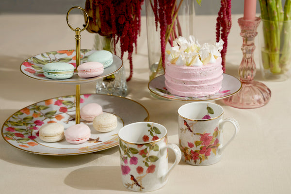 Bougainvillea Cake Stand - Set of 1