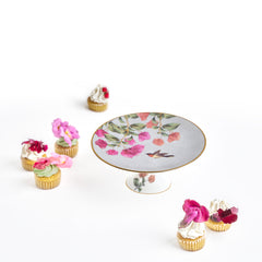 Bougainvillea Footed Stand - Set of 1