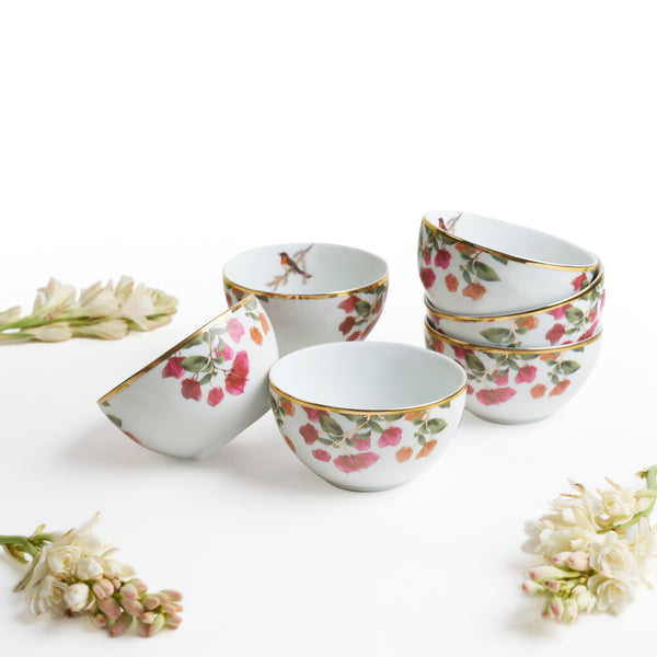 Bougainvillea Soup Bowl - Set of 6