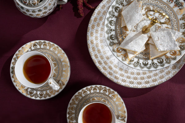 Noor Round Cup & Saucer- Set of 6