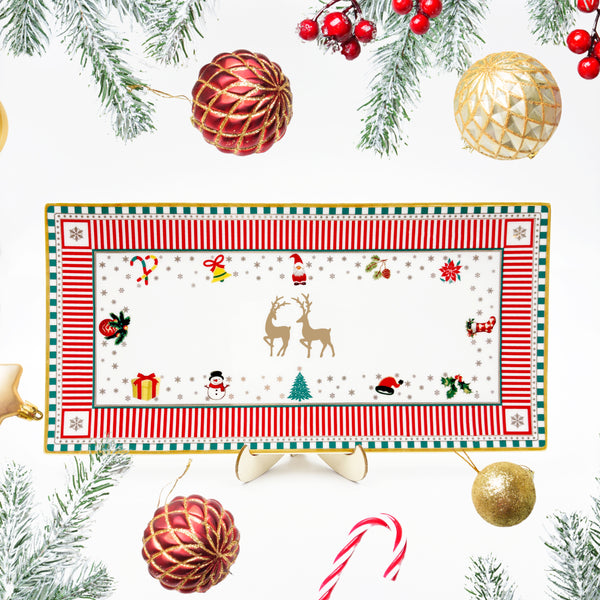 Noel Christmas Tray - Set of 1