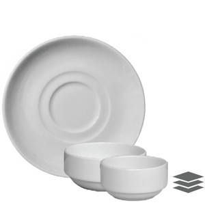 Classic Soup Bowl & Saucer - Pack of 6