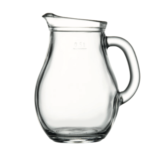 Bistro Glass Jug 500 ml - Pack of 2