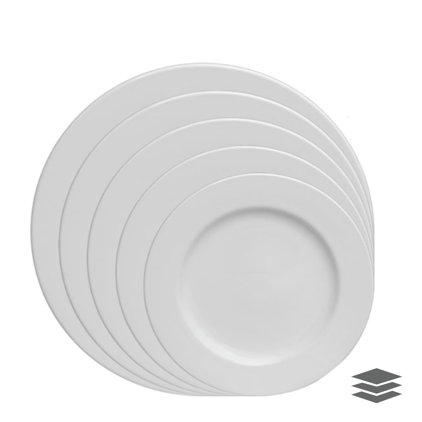 
            
                Load image into Gallery viewer, Classic Dinner Plate 10.75&amp;quot; - Pack of 6
            
        