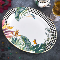 Tropical Oval Platter 14"