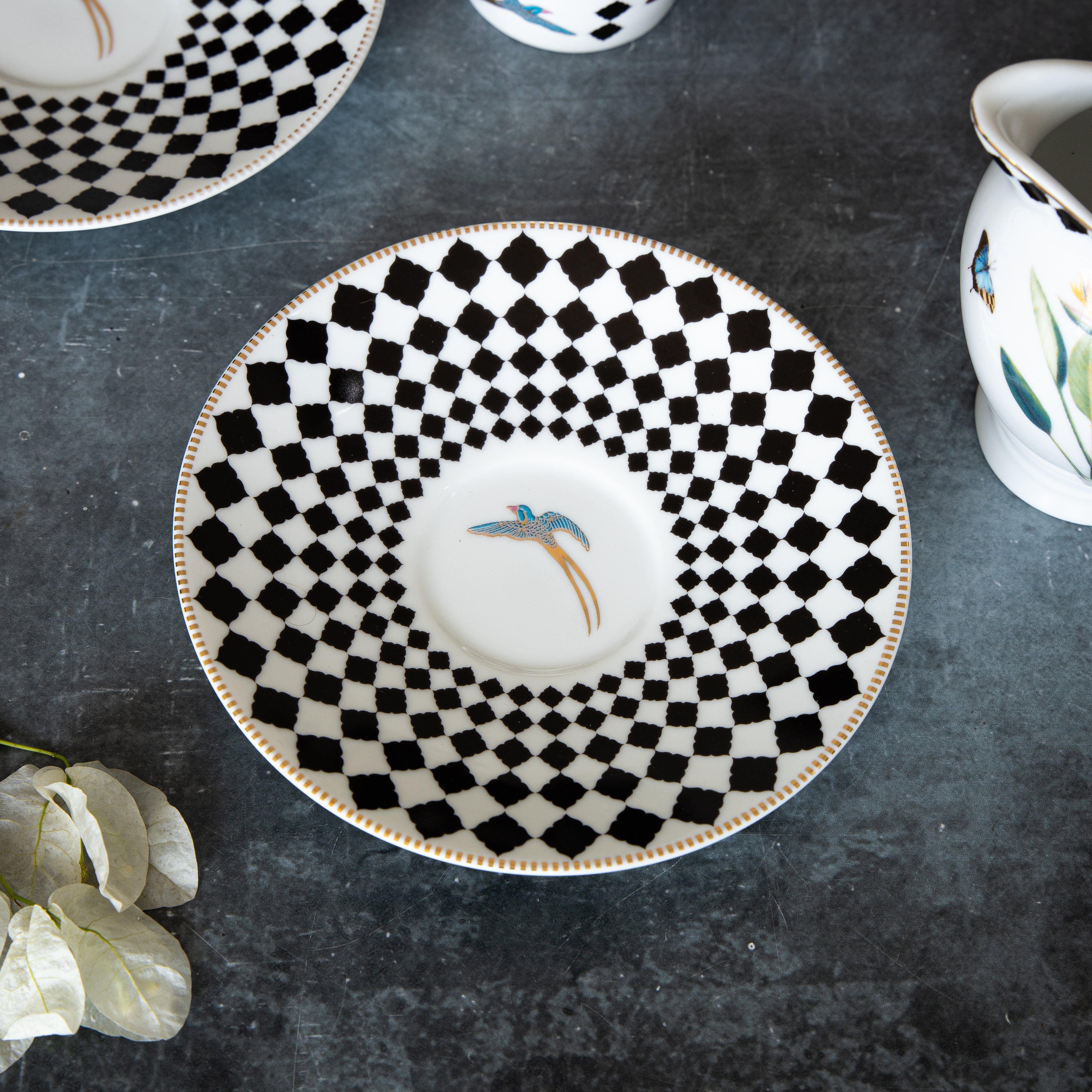 The Tropical Round Cup & Saucer - Set of 6
