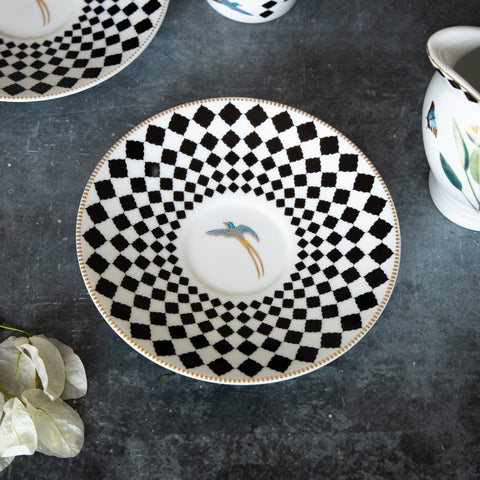 The Tropical Round Cup & Saucer - Set of 6