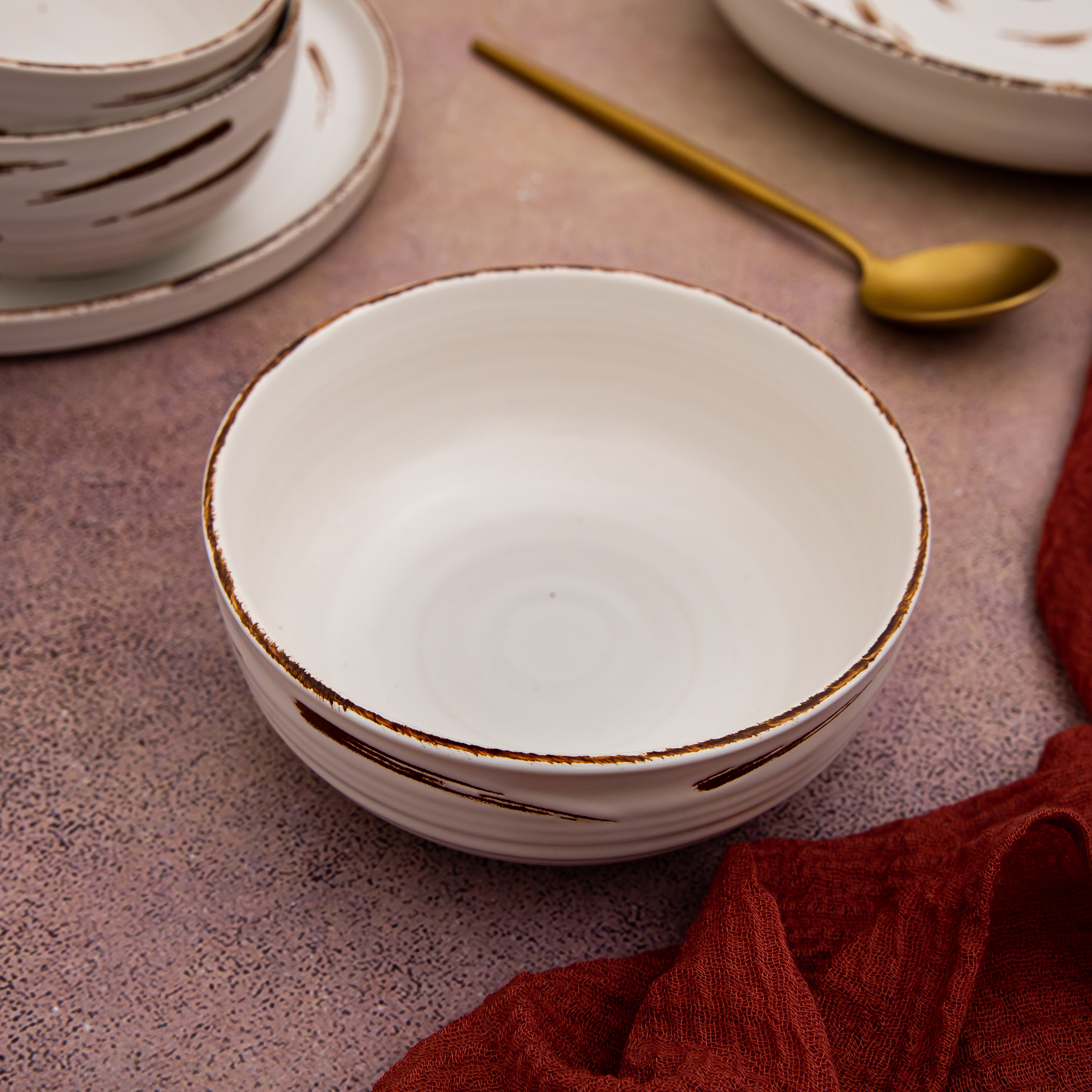 Fusion White Curry Bowl 5.5" - Pack of 2