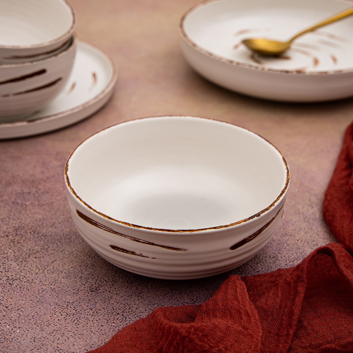Fusion White Curry Bowl 5.5" - Pack of 2