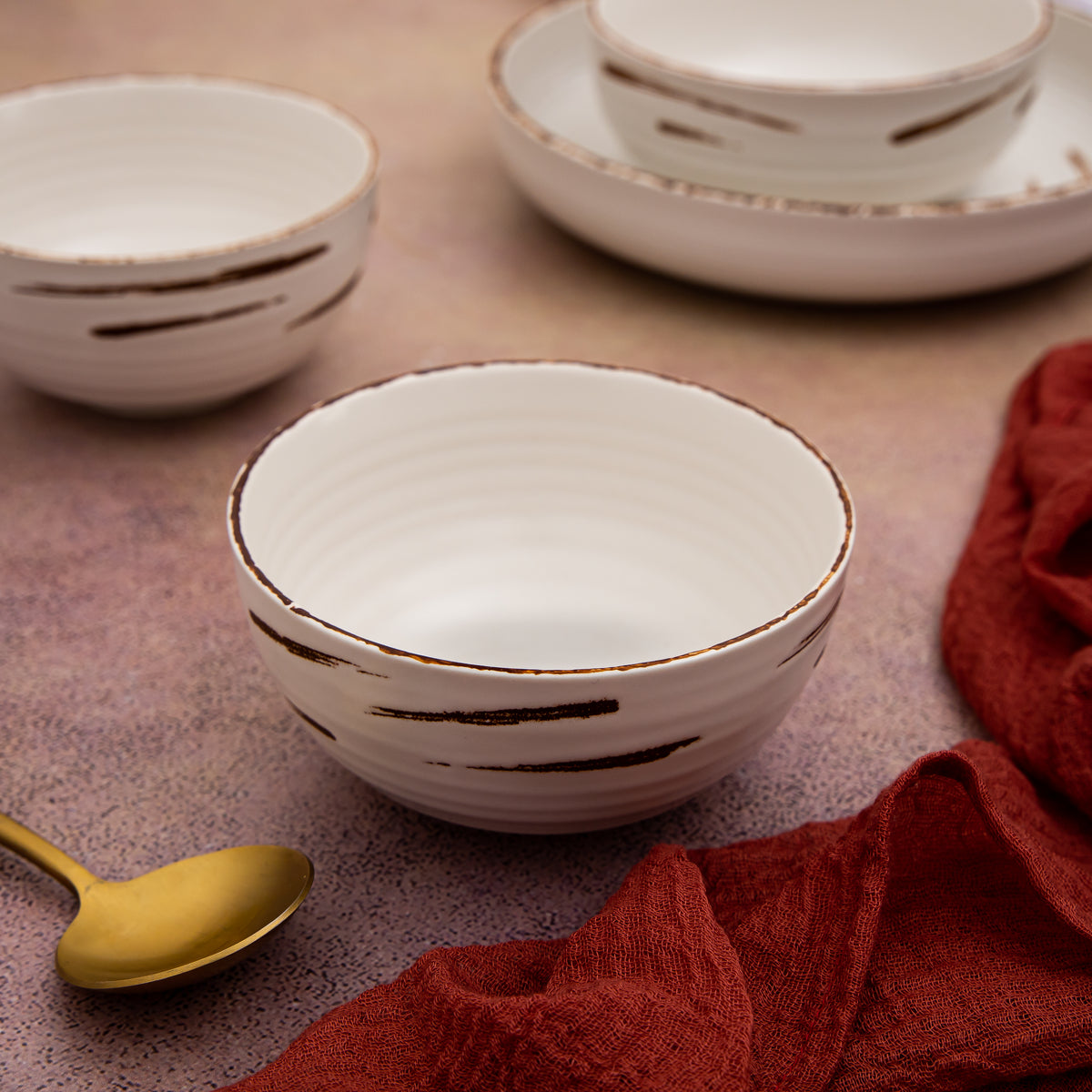 Fusion White Snack / Nut Bowl 4.5" - Pack of 2