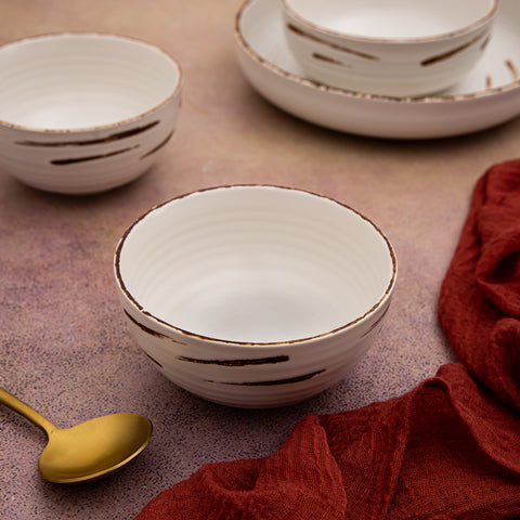 Fusion White Snack / Nut Bowl 4.5" - Pack of 2