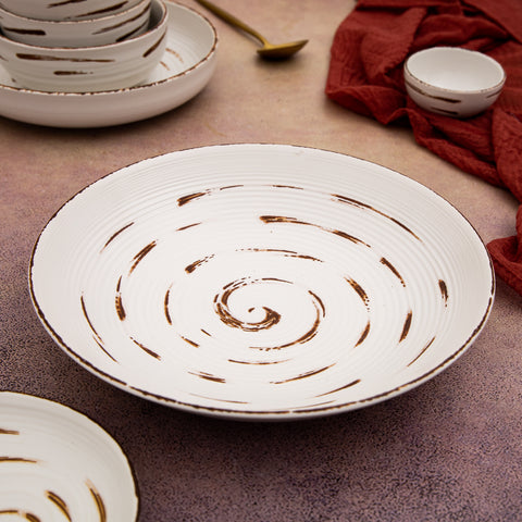 Fusion White Deep Plate 10" - Pack of 2