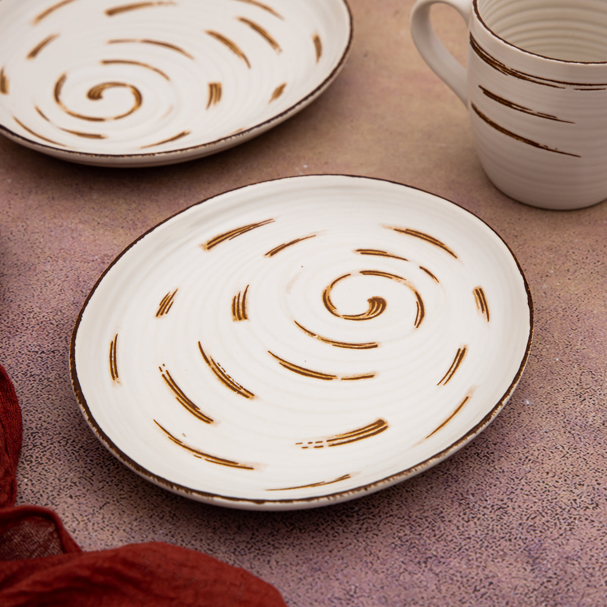 Fusion White Oval Saucer 8" - Pack of 6