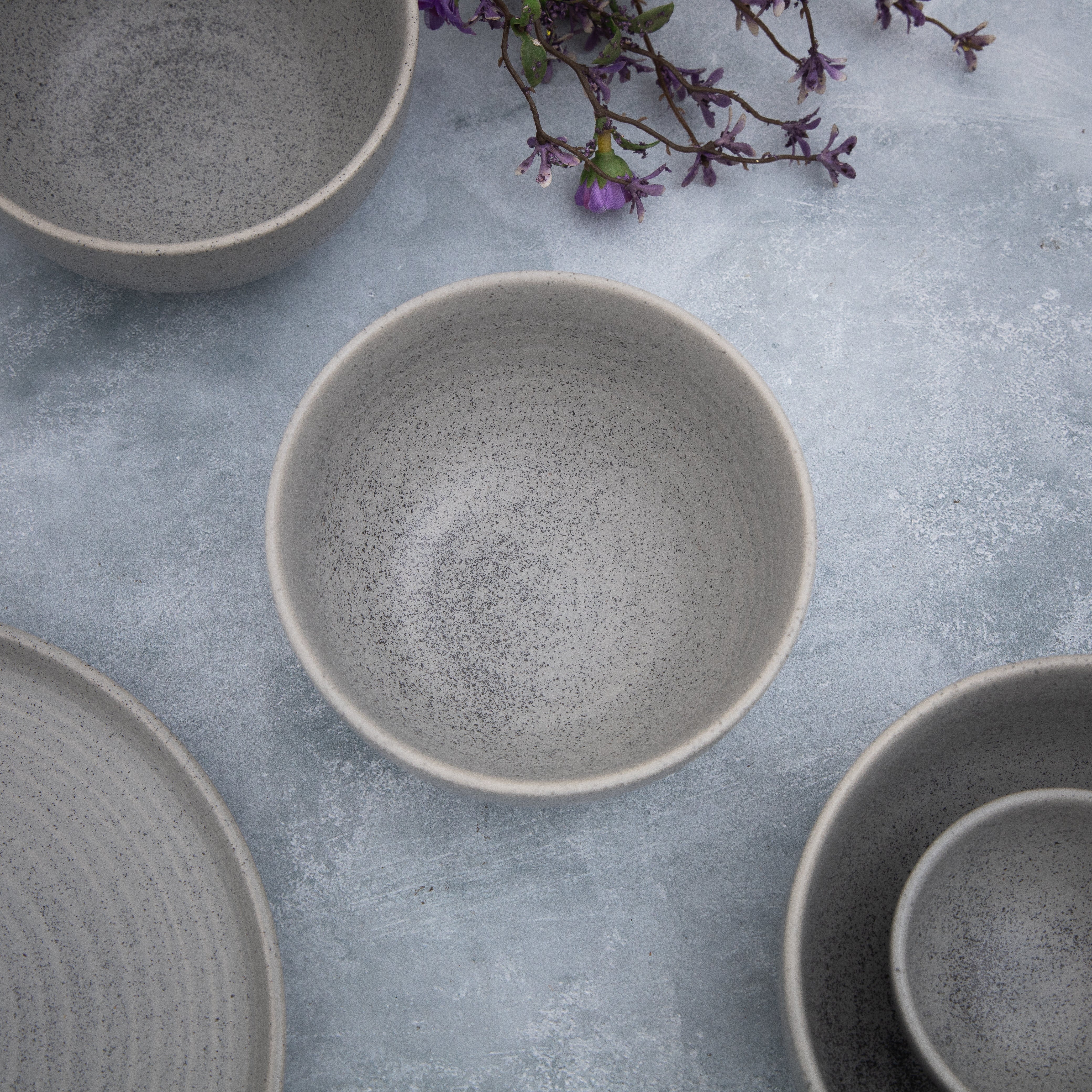 Fusion Grey Snack / Nut Bowl 4.5" - Pack of 2