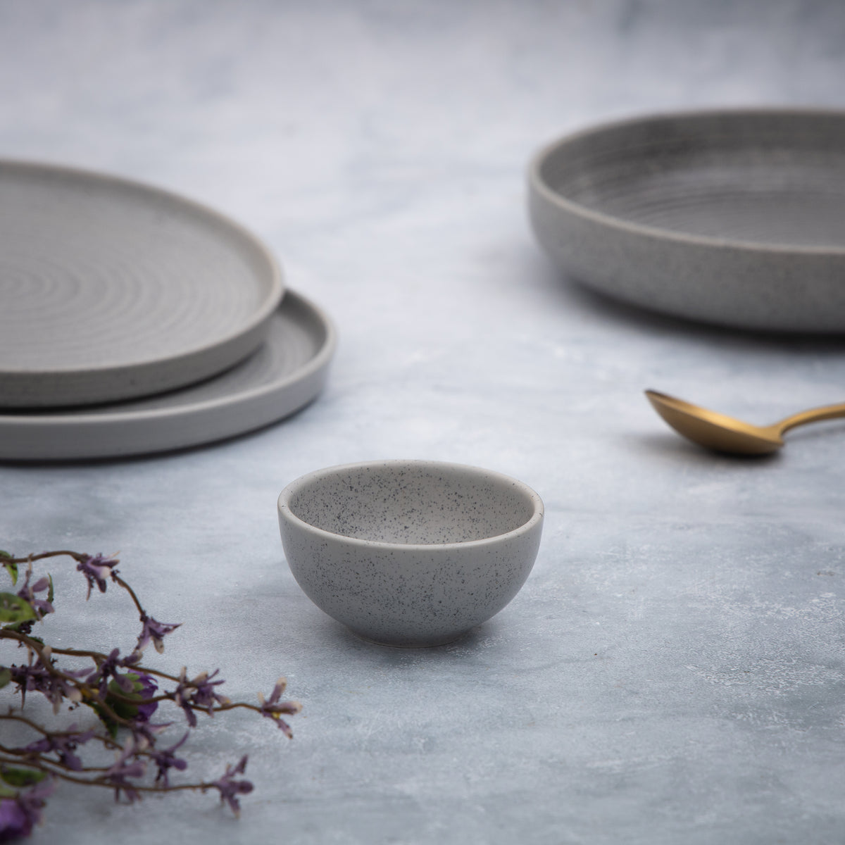 Fusion Grey Dip / Sauce Bowl 3" - Pack of 2