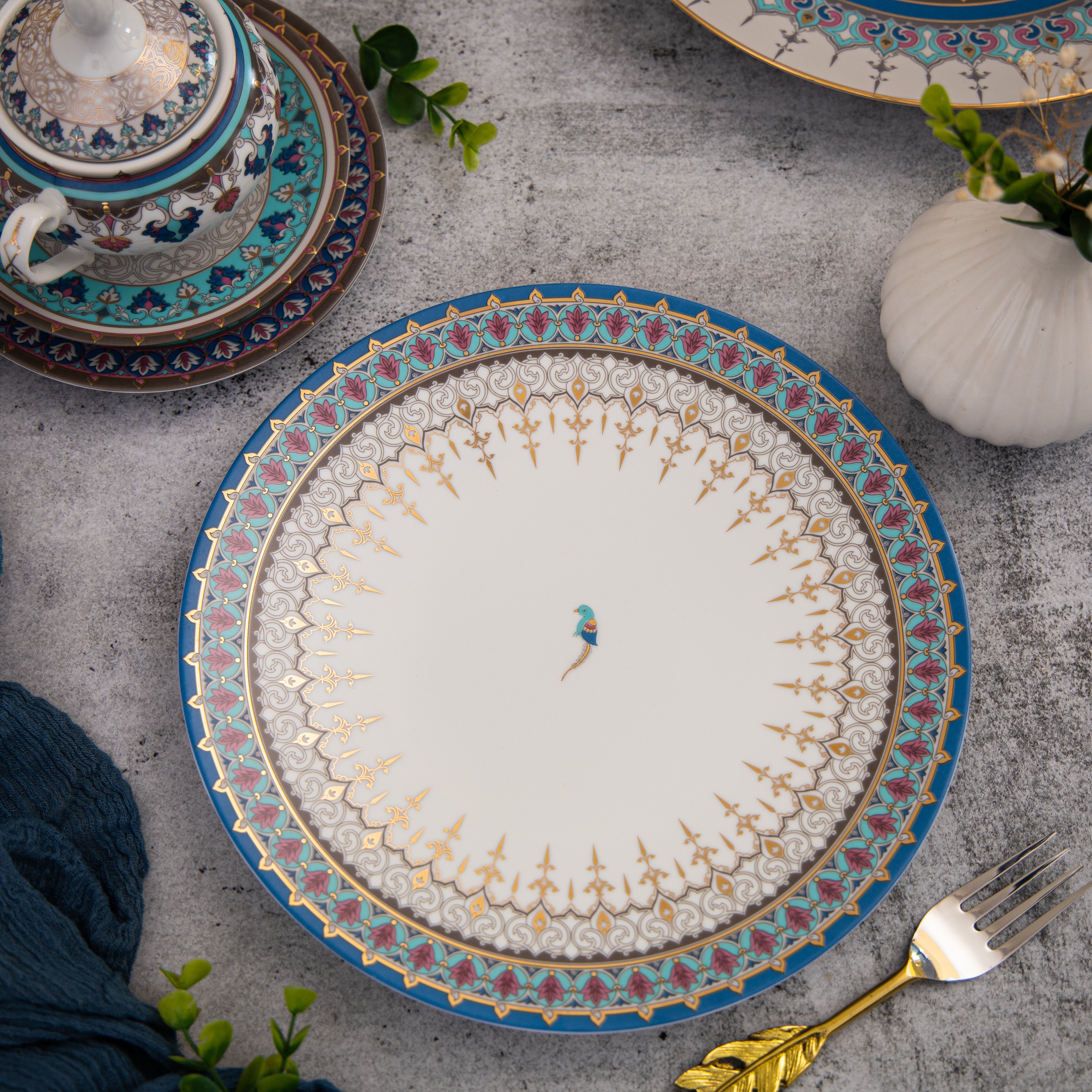 The Jamawar Dinner Set - Set of 30