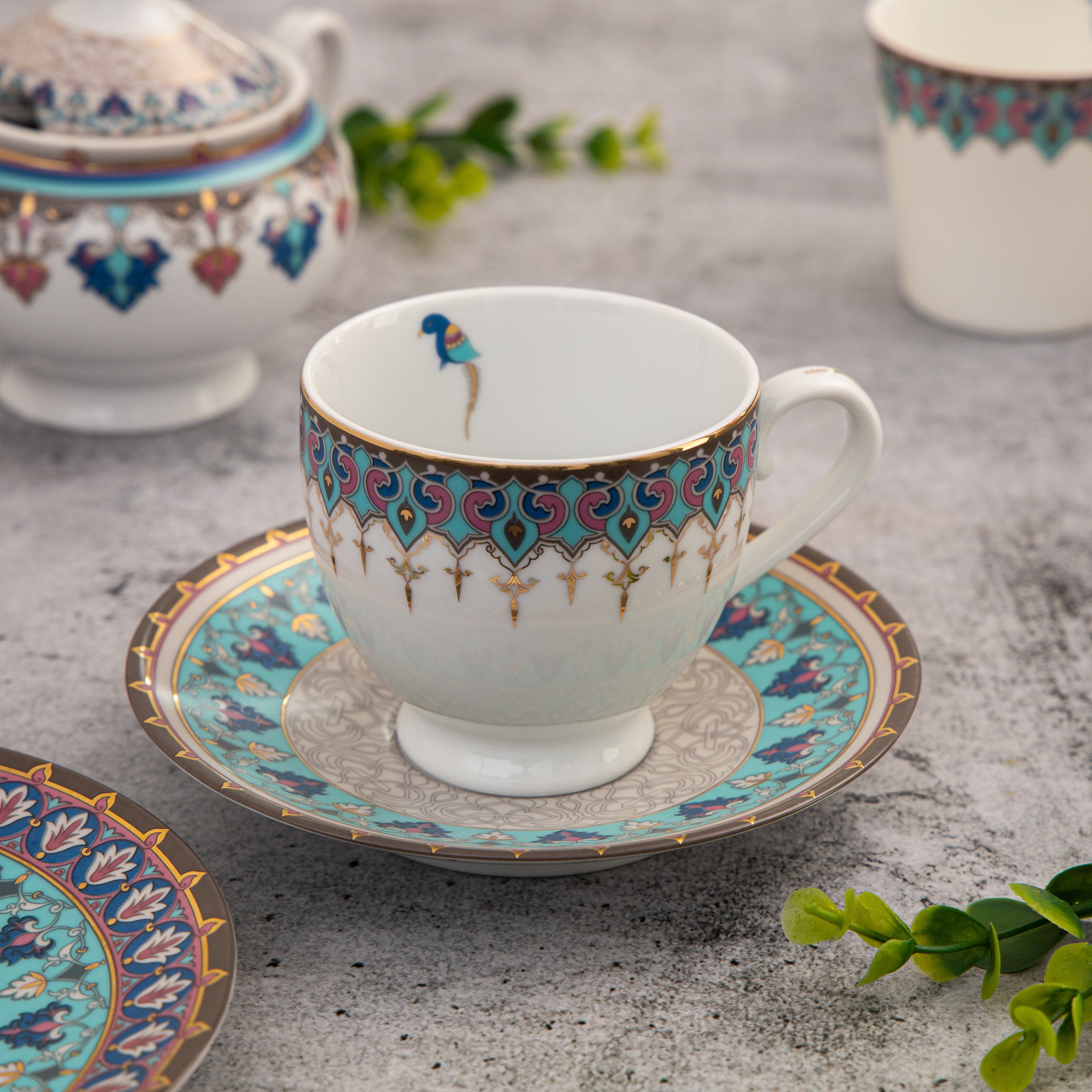 The Jamawar Tea Set - Set of 15