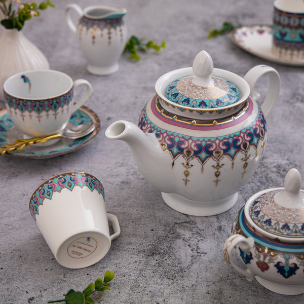 Jamawar Tea Set - (Tea pot, milk pot & sugar pot)