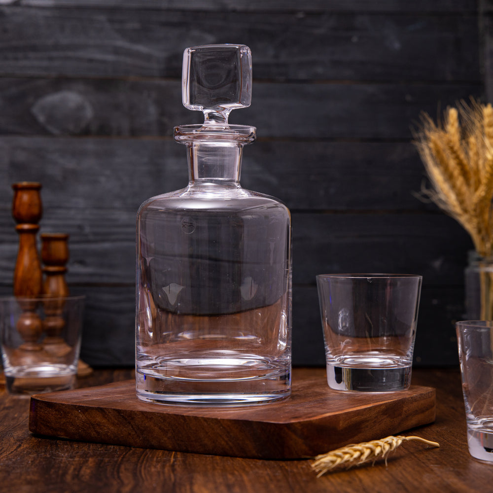 Crystalline Whisky Bottle Set - Pack of 7
