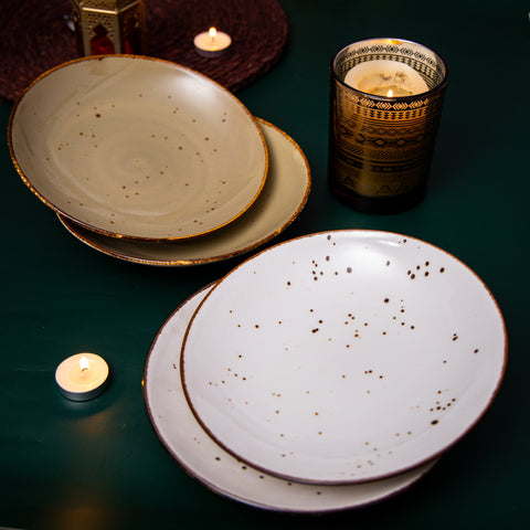 Hand Painted Deep Plates - Set of 4
