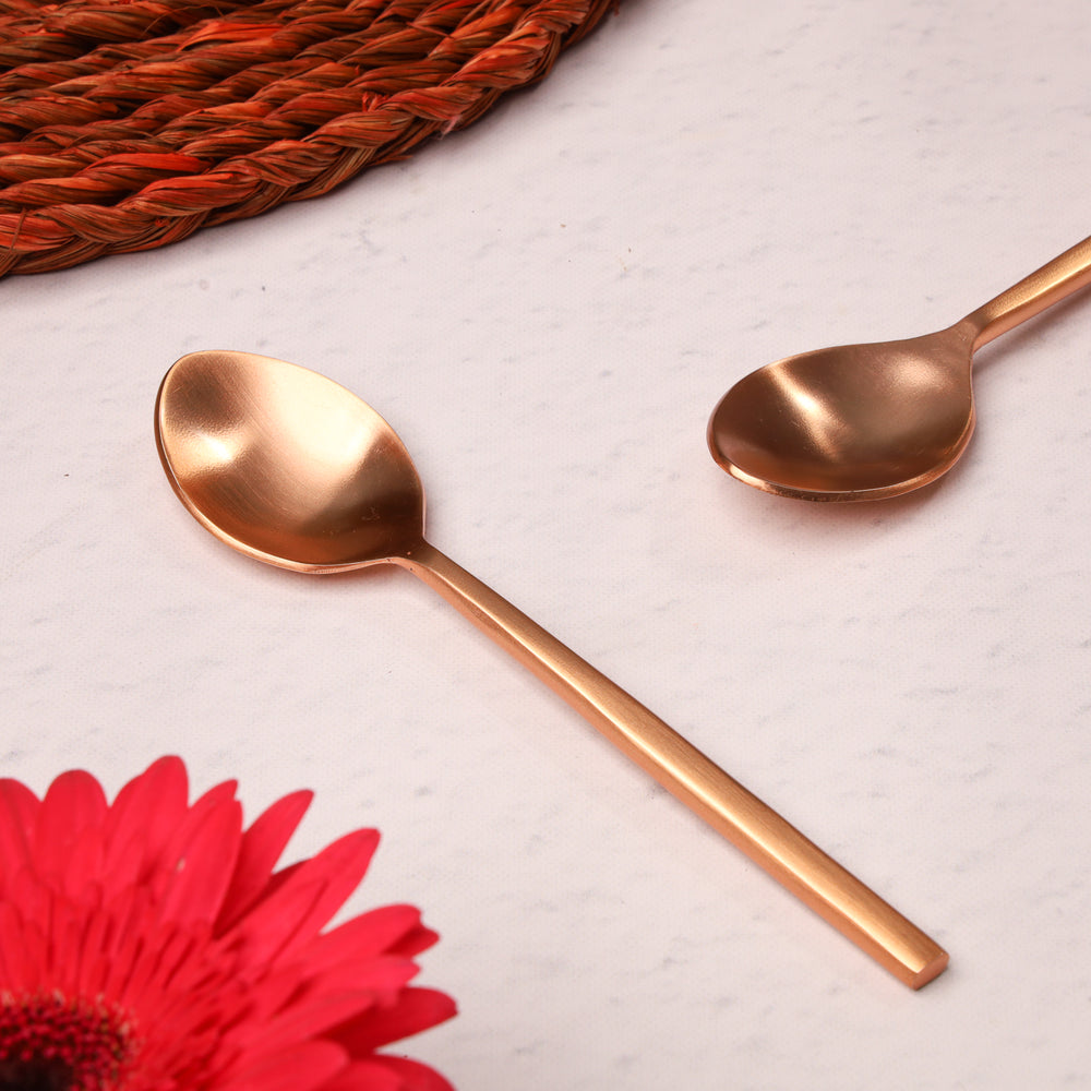 
            
                Load image into Gallery viewer, The Classic Rose Gold Tea Spoon - Set of 6
            
        