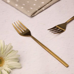 The Classic Gold Dining Fork - Set of 6