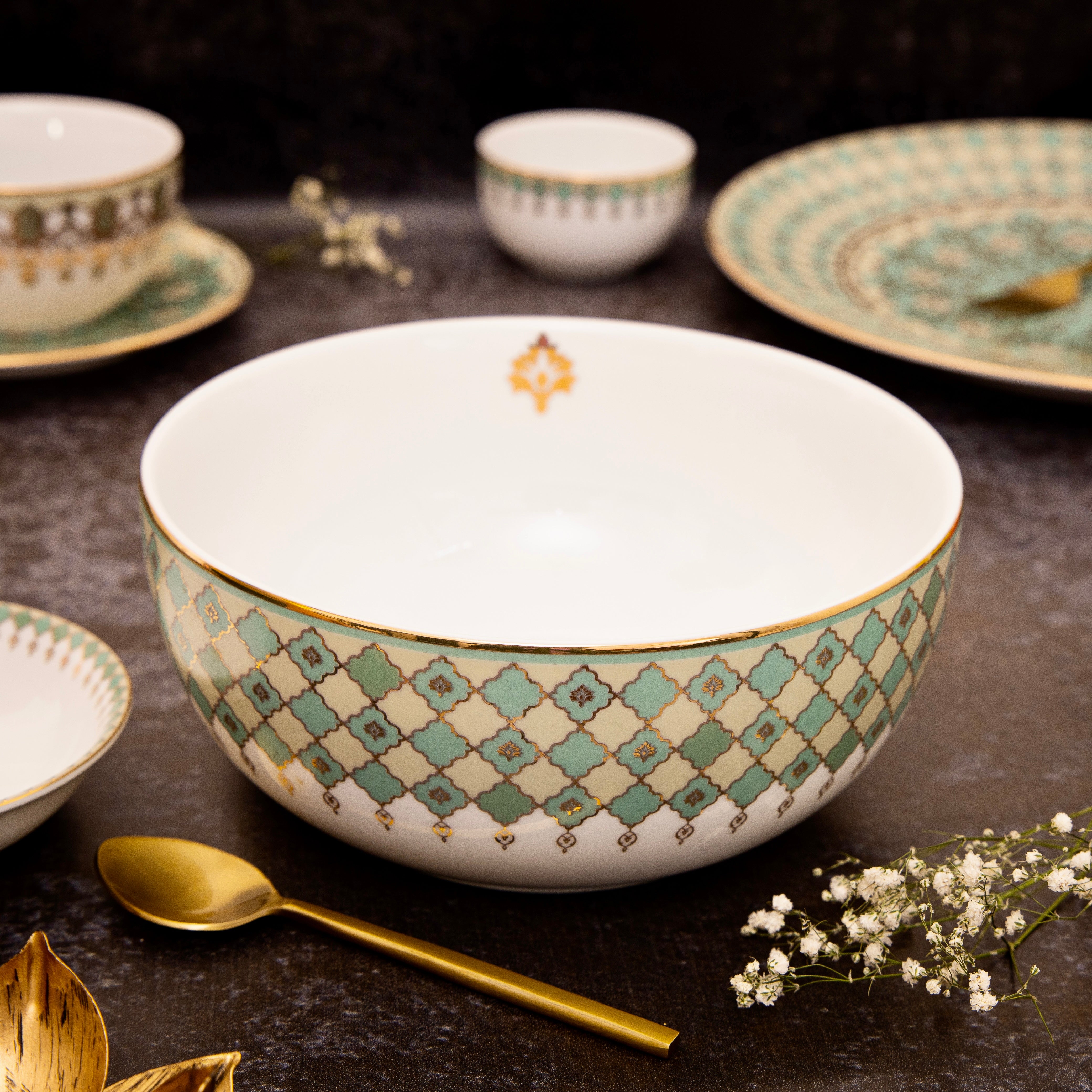 The Neemrana Thali Dinner Set - Set of 29