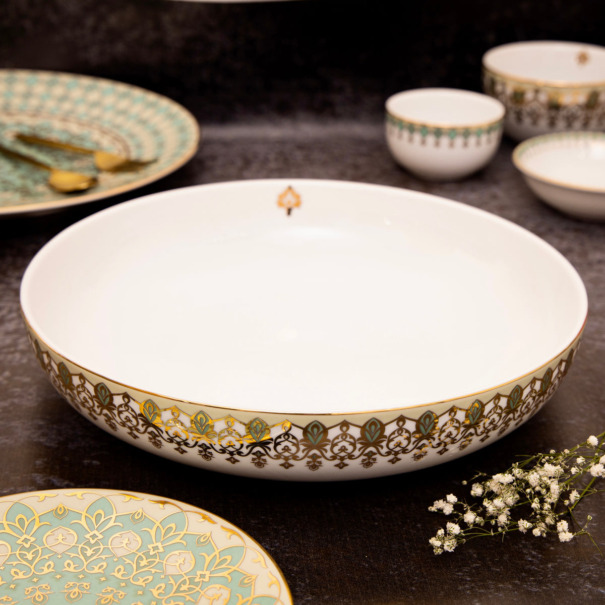 Neemrana Flat Serving Bowl