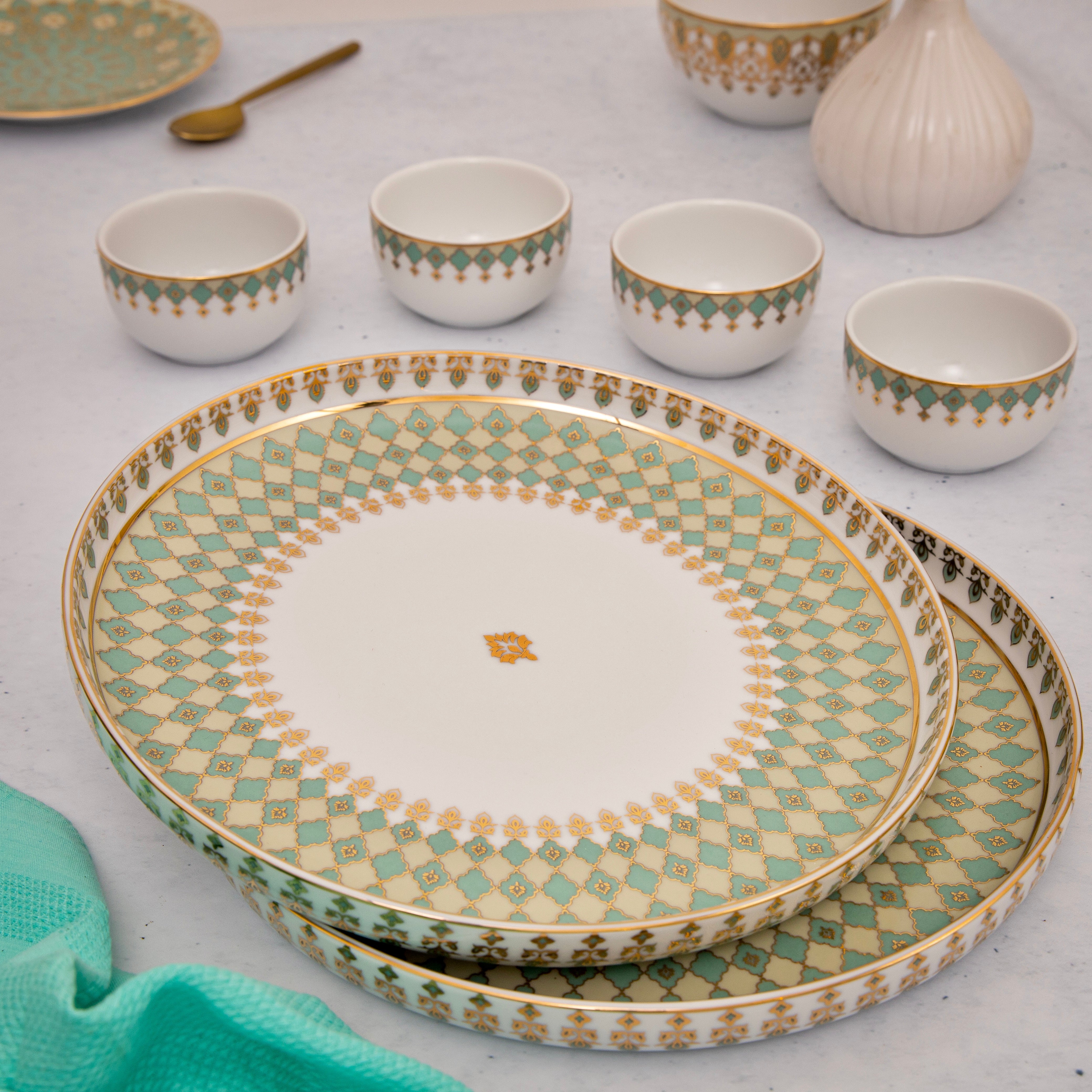The Neemrana Thali Dinner Set - Set of 29