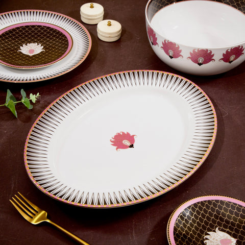 The Blossom Oval Platter 14" - Set of 1