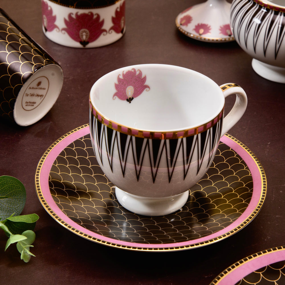The Blossom Round Cup & Saucer - Set of 6