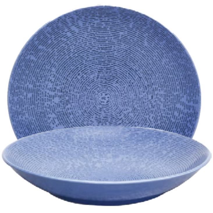 Self Embossed Deep Plate 10.25" - Pack of 2