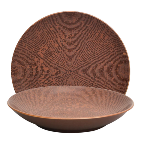 Self Embossed Deep Plate 8.5" - Pack of 4