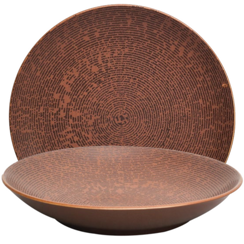 Self Embossed Deep Plate 10.25" - Pack of 2