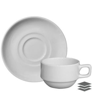 Tea / Coffee Cup & Saucer 7oz - Pack of 6