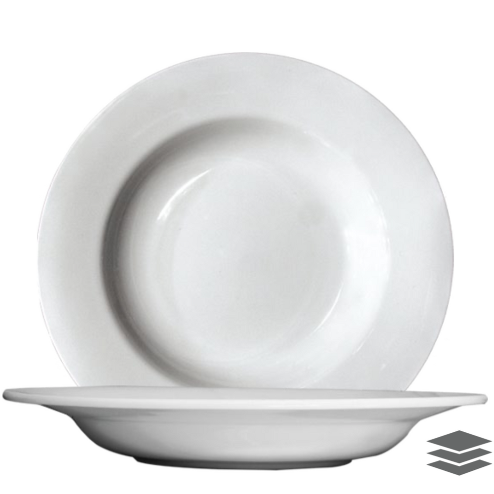 
            
                Load image into Gallery viewer, Classic Rim Serving Deep Plate 11.25&amp;quot; - Pack of 4
            
        