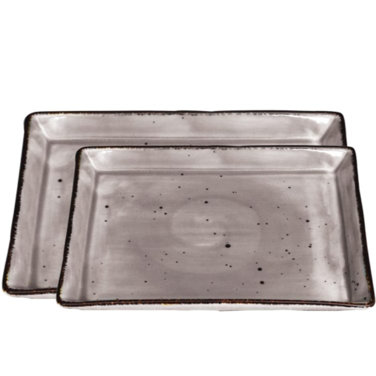 Rectangular Flat Platter 11" x 8" - Pack of 2