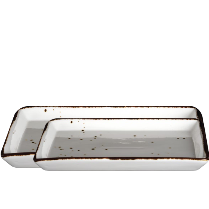 Rectangular Flat Platter 11" x 8" - Pack of 2