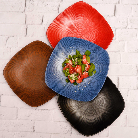 Artist Square Embossed Platters