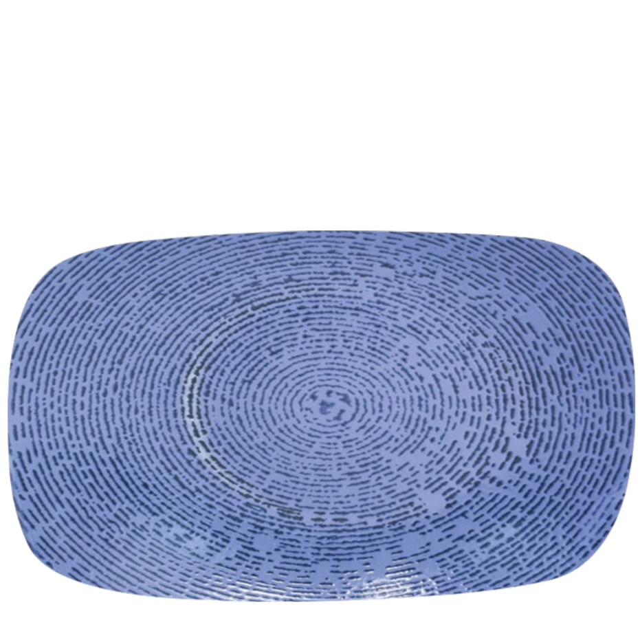 Self Embossed Rectangular Platter 11" - Pack of 2