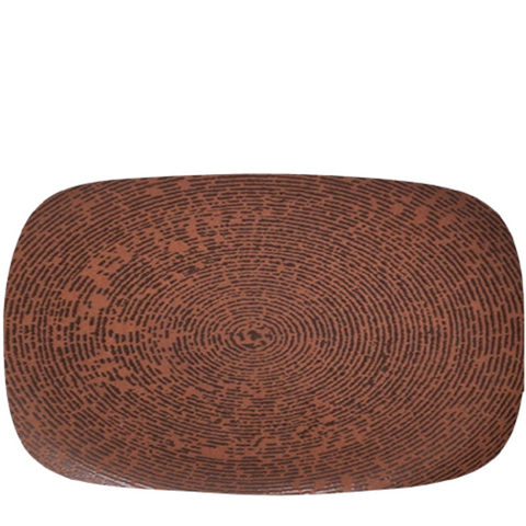 Self Embossed Rectangular Platter 11" - Pack of 2