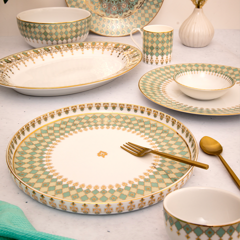 The Neemrana Thali Dinner Set - Set of 29