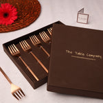The Classic Rose Gold Dining Fork - Set of 6