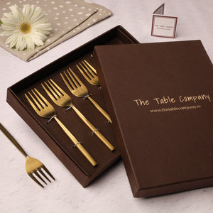 
            
                Load image into Gallery viewer, The Classic Gold Tea Fork - Set of 6
            
        