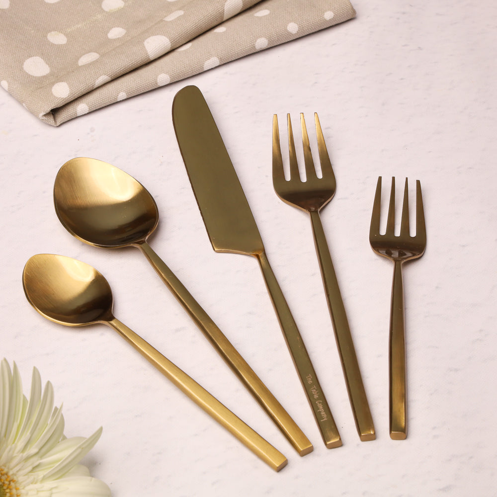 The Classic Gold Cutlery - Set of 30