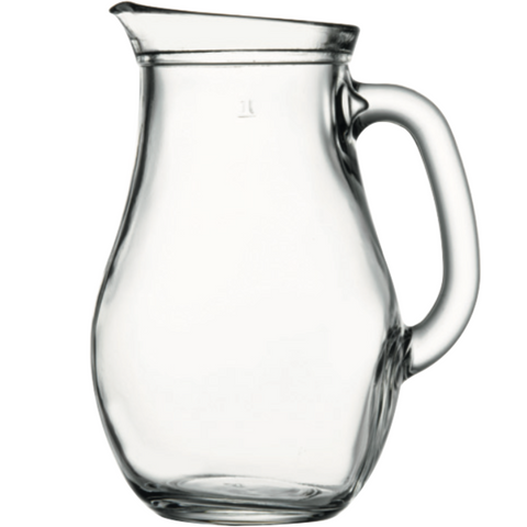 Bistro Glass Jug 1 Lit - Pack of 2